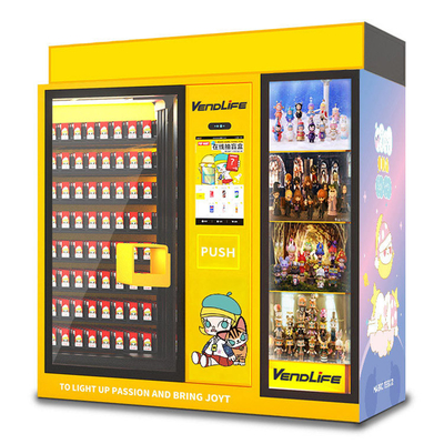Combo Toy Vending Machines 1.3m width With intelligent screen