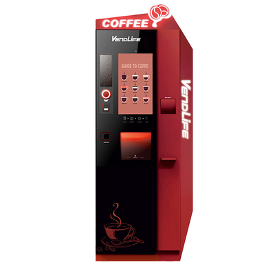 80 caliber Coin Operated Tea Coffee Vending Machine 0.2T Net Weight