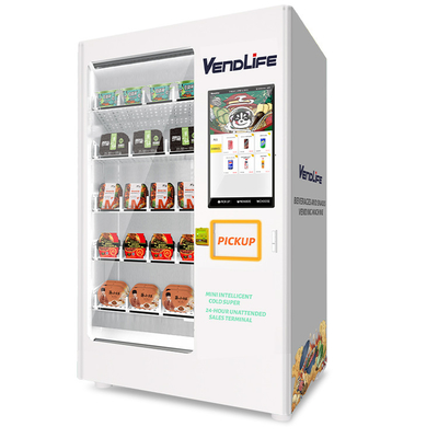 Cup Cake Elevator Vending Machine ODM Available Toughened Glazed MDB System