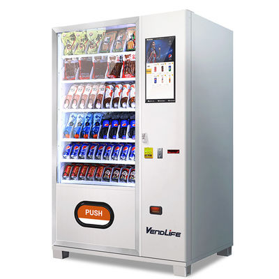 Slim Small Combo Refrigerated  Vending Machine For Sale Snacks Drinks Beverages
