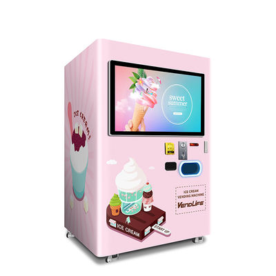 Pantalla suave de DEX System With 42inches de las máquinas expendedoras del helado del servicio