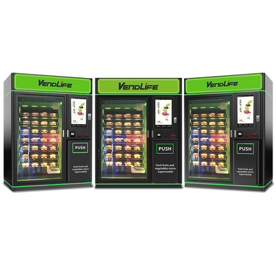 220V Automatic Hot Food Vending Machine Microwave Equipped DEX System